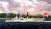 James Bard Mary Powell steamboat oil painting
